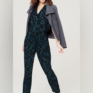 Loft Floral Jumpsuit w/ Waist Tie | Sz 10T Tall